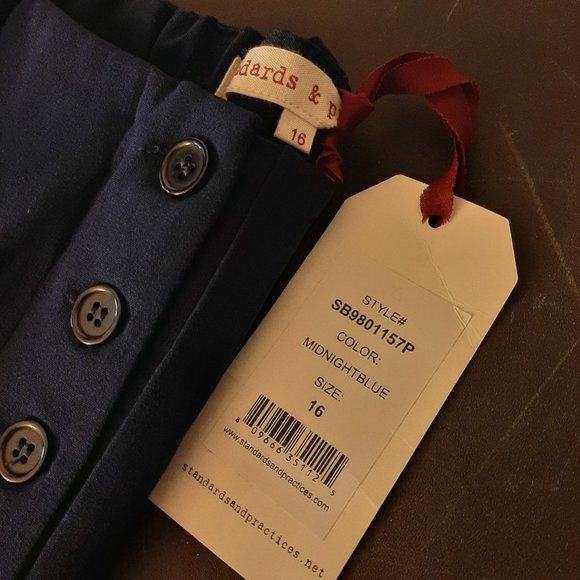 NWT Standards & Practices Midnight Blue Ankle Pants Size 16 - Picture 6 of 9